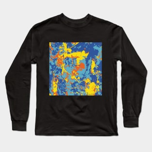 Pop Art Abstract Colorful Pattern Long Sleeve T-Shirt